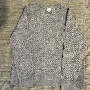 Gray Textured Women's Sweater